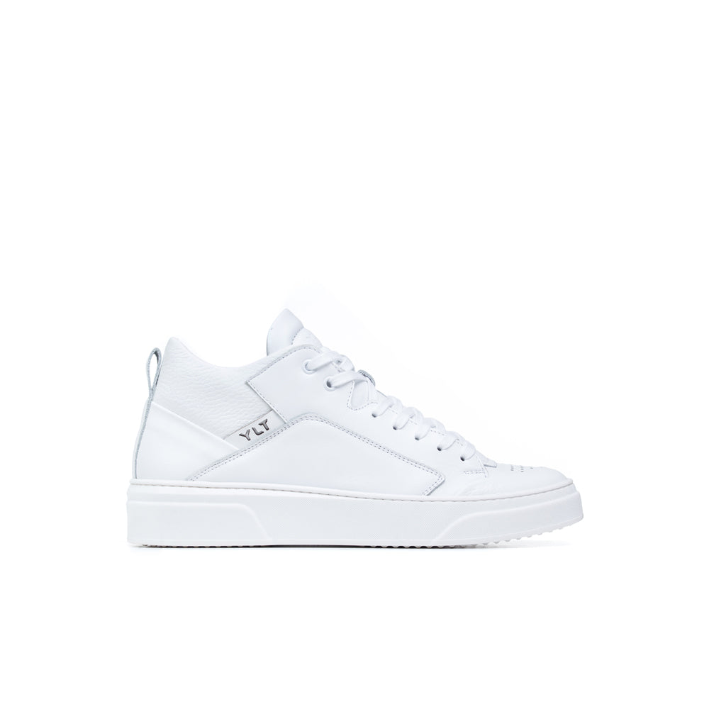 basket inspired Italian leather sneakers