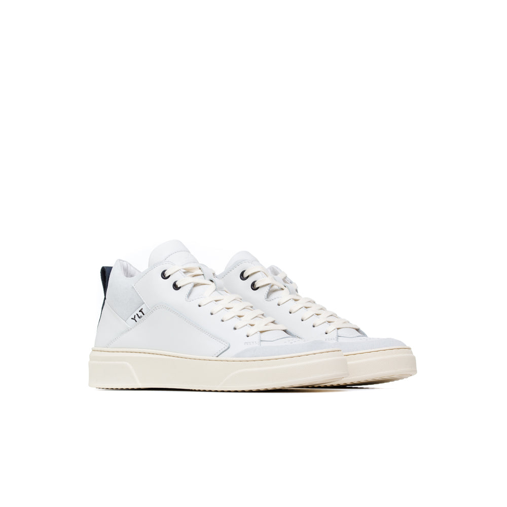 mid white italian nappa footwear