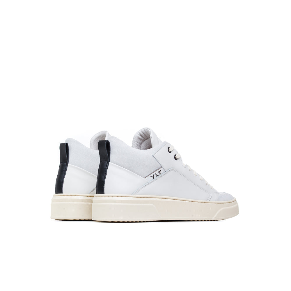 black leather contrast Italian footwear