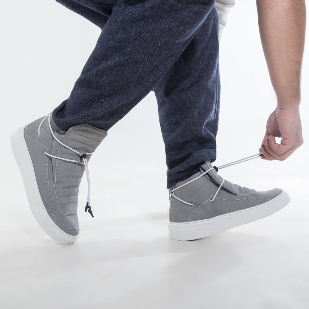 washed blue jean soft nabuck grey made in Italy footwear
